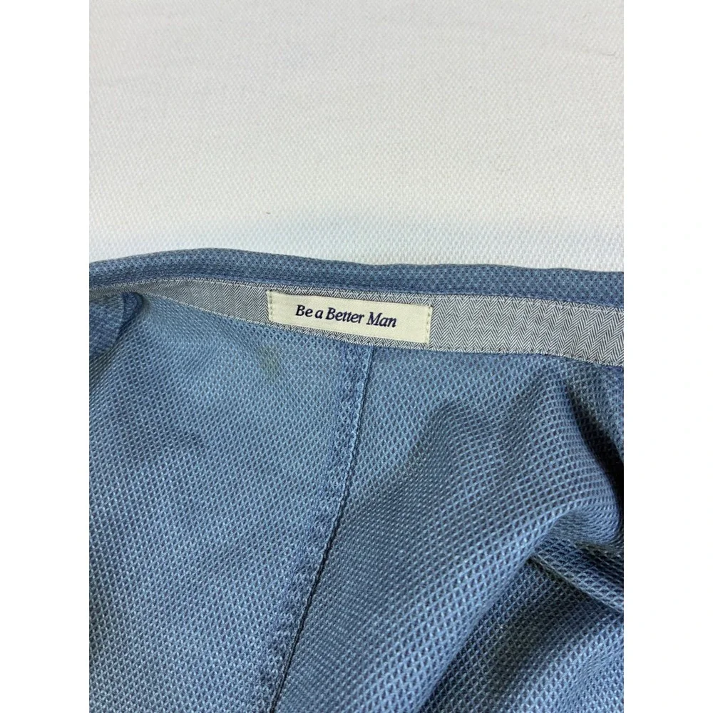 Richard Choi The Light Jacket Mens 50 IT Slate Blue Textured‎ Cotton Blazer